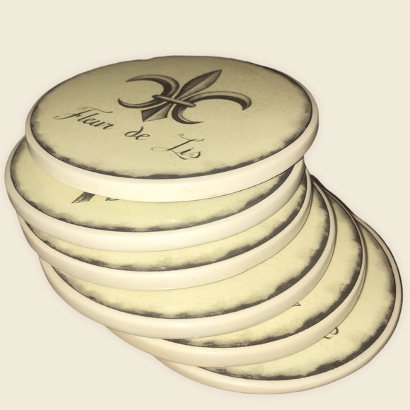 * SOLD * Set of 6 Ceramic Paris France Coasters - Picture 2 of 8